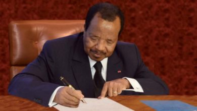 Le président de la République Paul Biya