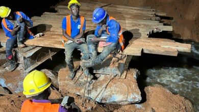 Sinohydro sur la route Ndjolé-Mankim en construction