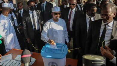 Le président de la transition du Tchad Mahamat Idriss Deby.