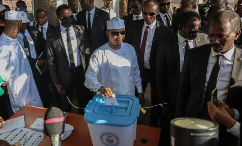 Le président de la transition du Tchad Mahamat Idriss Deby.