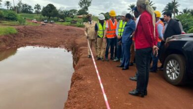 Chantier de la route Foumba-Koupamatapit, projet Planut