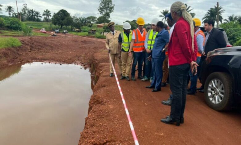 Chantier de la route Foumba-Koupamatapit, projet Planut