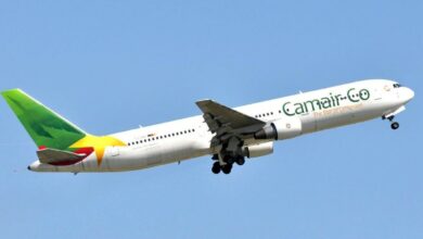 un avion de la compagnie Camair-co