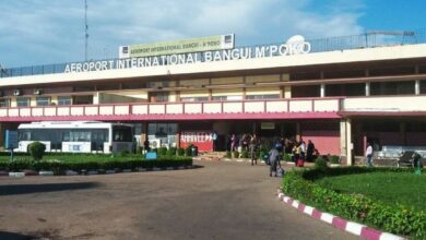 Une vue de l’aéroport international de Bangui-M’poko